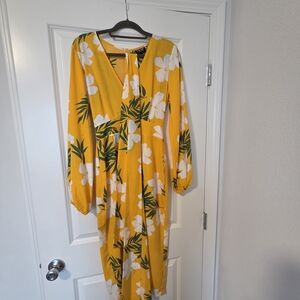 Floral Yellow Dress